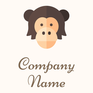 Chimpanzee on a Seashell background - Tiere & Haustiere