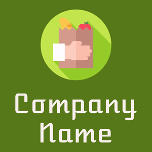 Purchase logo on a Olive Drab background - Alimentos & Bebidas