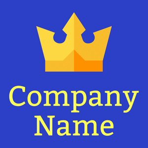 Crown logo on a Cerulean Blue background - Mode & Beauté