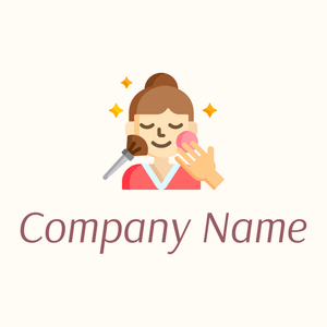 Makeup logo on a Floral White background - Mode & Beauté
