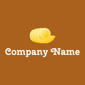 Butter logo on a brown background - Agricoltura