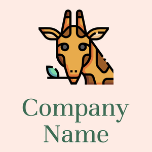 Giraffe on a Misty Rose background - Tiere & Haustiere