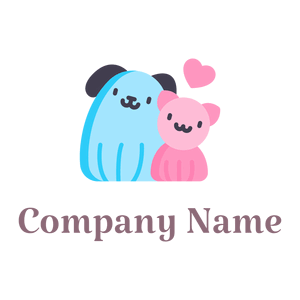 Dog logo on a White background - Animais e Pets