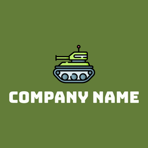Tank on a Dark Olive Green background - Spiele & Freizeit
