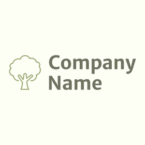 Outlined Tree logo on a Ivory background - Medio ambiente & Ecología