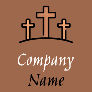 Cross logo on a Sante Fe background - Religious