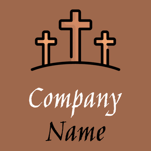 Cross logo on a Sante Fe background - Religion