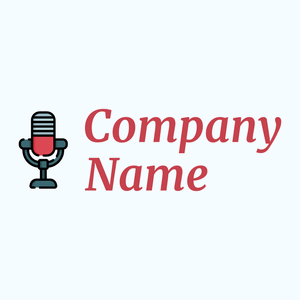 Microphone logo on a Alice Blue background - Arte & Entretenimiento