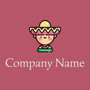 Mexican logo on a Blush background - Abstracto