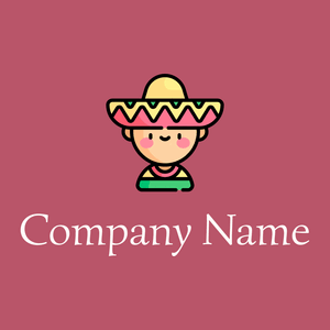 Mexican logo on a Blush background - Abstrato