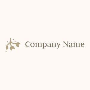Olive tree logo on a Seashell background - Agriculture