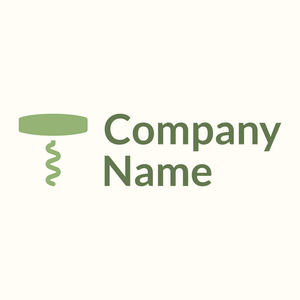 Bottle opener logo on a Floral White background - Abstrato