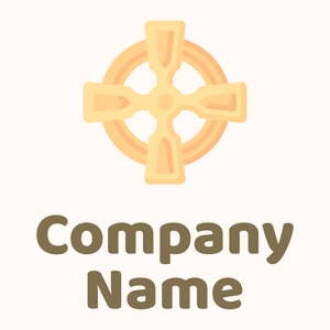 Celtic Cross on a Seashell background - Religión