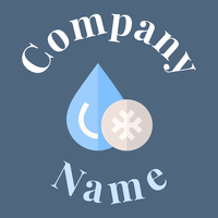 Columbia Blue Cold water on a Bismark background - Abstrait