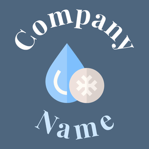 Columbia Blue Cold water on a Bismark background - Abstrait