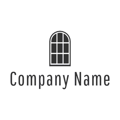 Logotipo con ventana grande - Bienes raices & Hipoteca Logotipo