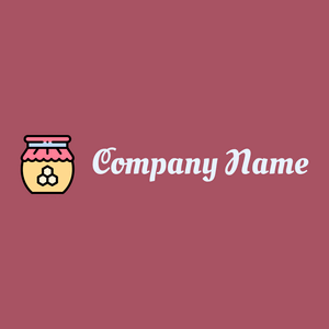 Honey logo on a Hippie Pink background - Comida & Bebida