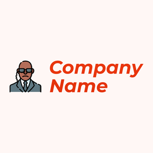 Body guard logo on a red background - Sicherheit