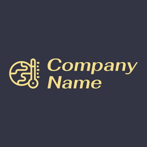 Climate change logo on a Black Rock background - Ecologia & Ambiente