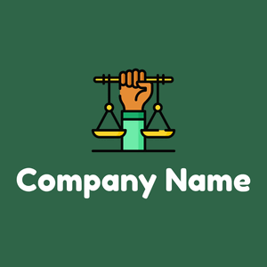 Civil right logo on a Green Pea background - Empresa & Consultantes