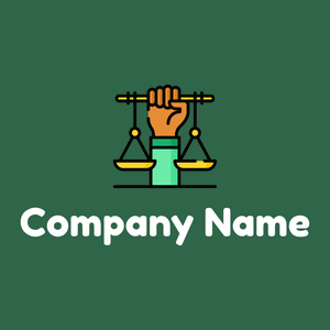Civil right logo on a Green Pea background - Negócios & Consultoria