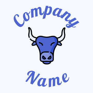 Bull on a Alice Blue background - Animales & Animales de compañía