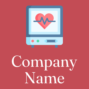 Cardiogram logo on a red background - Médicale & Pharmaceutique