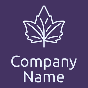 Maple leaf logo on a Jacarta background - Essen & Trinken