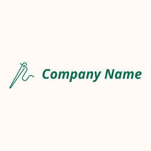 Needle logo on a Seashell background - Medical & Pharmaceutical