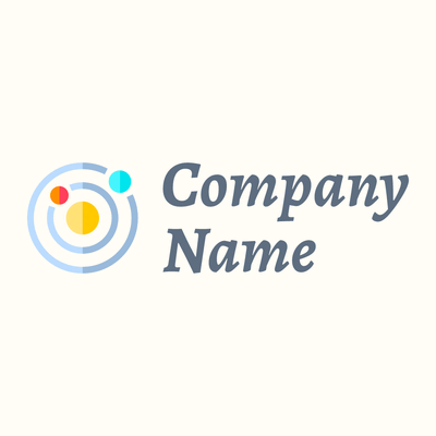 Orbit logo on a Floral White background - Abstracto