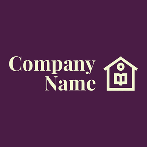 Homeschooling logo on a Blackberry background - Abstract