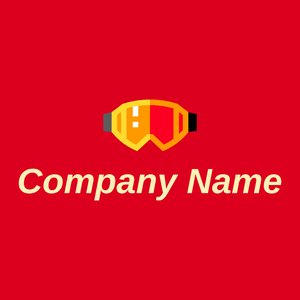 Glasses logo on a Venetian Red background - Automobiles & Vehículos