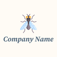 Fly logo on a Floral White background - Umwelt & Natur
