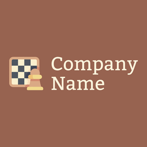 Brandy Chess board on a Dark Tan background - Arte & Entretenimiento