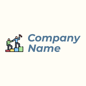 Leadership logo on a Floral White background - Abstracto
