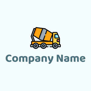 Concrete mixer logo on a Azure background - Construcción & Herramientas