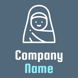 Woman logo on a Bismark background - Moda & Beleza