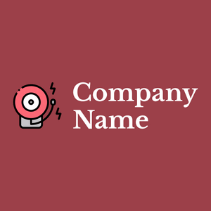 Fire alarm logo on a Roof Terracotta background - Sécurité