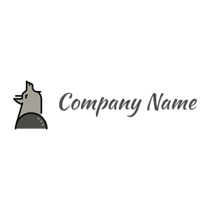 Howling Wolf logo on a White background - Animaux & Animaux de compagnie