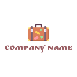 Travel bag logo on a White background - Voyage & Hotel