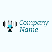Podcast logo on a Azure background - Communicações
