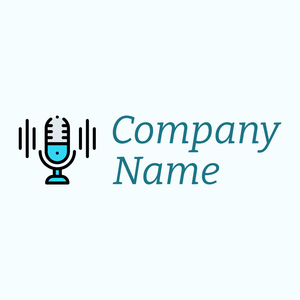 Podcast logo on a Azure background - Comunicaciones