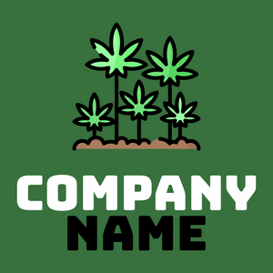 Cultivation logo on a Green House background - Medicina & Farmacia