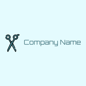 Aqua Scissors on a Light Cyan background - Moda & Bellezza