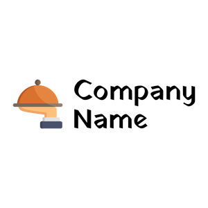 Waiter logo on a White background - Essen & Trinken