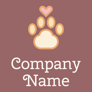Harvest Gold Paw on a Copper Rose background - Animali & Cuccioli