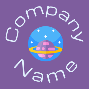 Planet logo on a Scampi background - Abstrakt