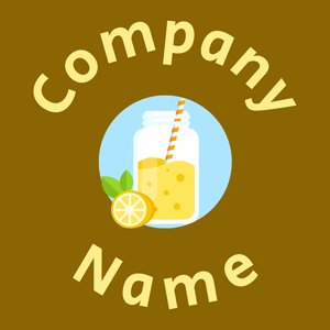 Columbia Blue Lemonade on a Olive background - Eten & Drinken