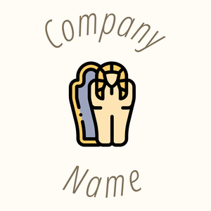 Coffin logo on a Floral White background - Entertainment & Kunst