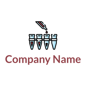 Blood sample logo on a White background - Indústrias